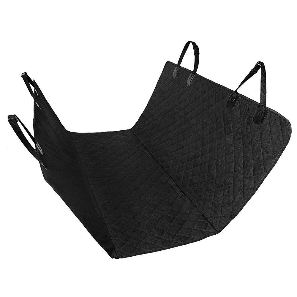 Durable Dog Car Seat Cover with Mesh Viewing Panel – Hammock‑Style Rear Seat Protector with Zipper & Storage Pocket