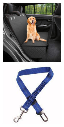 Durable Dog Car Seat Cover with Mesh Viewing Panel – Hammock‑Style Rear Seat Protector with Zipper & Storage Pocket