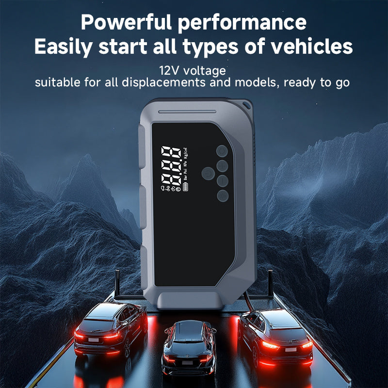 Ultimate 12V Car Battery Jump Starter with 150PSI Digital Air Pump – Tire Inflator & Power Booster