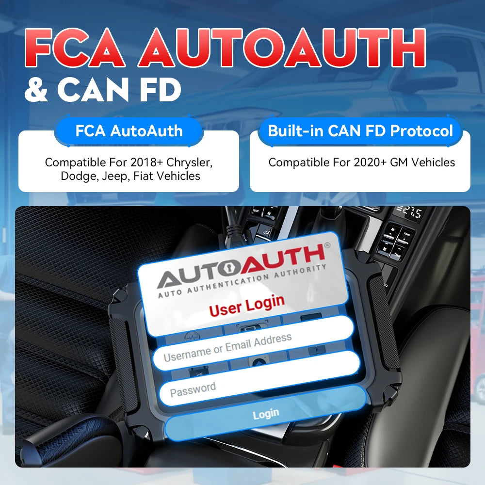 XTOOL D6S Automotive Scanner – OBD2 Code Reader with FCA AutoAuth, CAN FD & Free Lifetime Updates