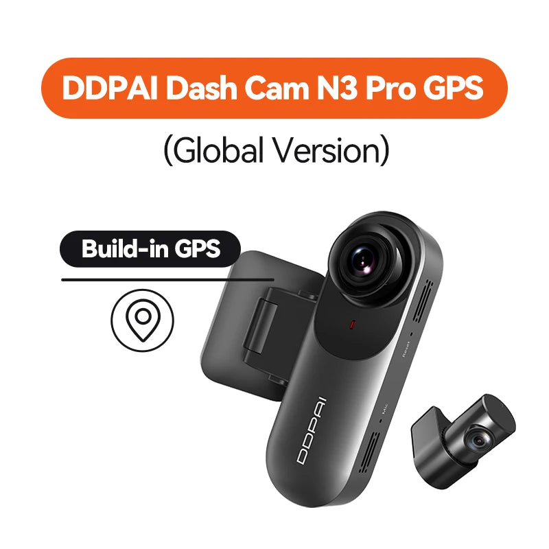 DDPAI Mola N3 Pro 2.5K Dash Cam with WiFi & Smart Connect – Vehicle DVR Recorder