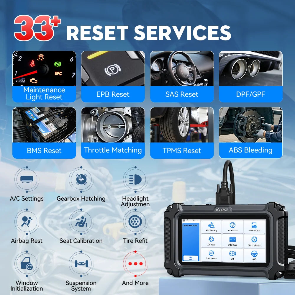 XTOOL D6S Automotive Scanner – OBD2 Code Reader with FCA AutoAuth, CAN FD & Free Lifetime Updates