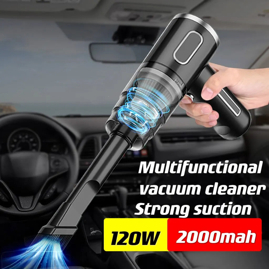 Portable Car Cordless Vacuum Cleaner – High-Suction Handheld Dust Collector & Mini Blower for Home & Auto Cleaning
